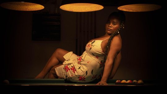 SandySton play billiard in sexy dress - #4