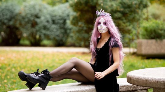 FreyaGold sexy Halloween Photoshoot outdoor - #11
