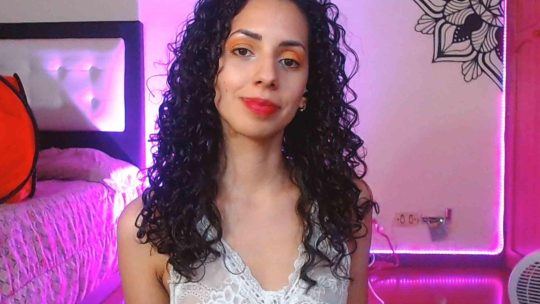 Camgirl MoniqueCurlz in a Sexy Revealing Lace Bodysuit - #8