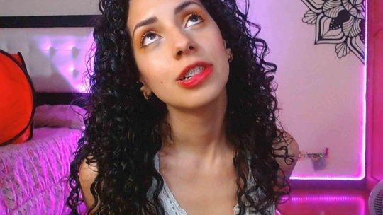 Camgirl MoniqueCurlz in a Sexy Revealing Lace Bodysuit - #9